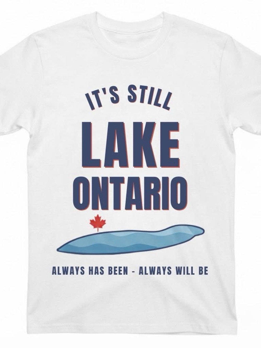White Gildan Lake Ontario Graphic Tee